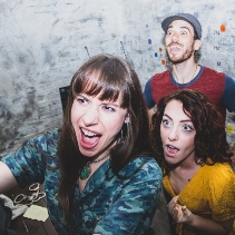 Team celebrating after completing an escape room